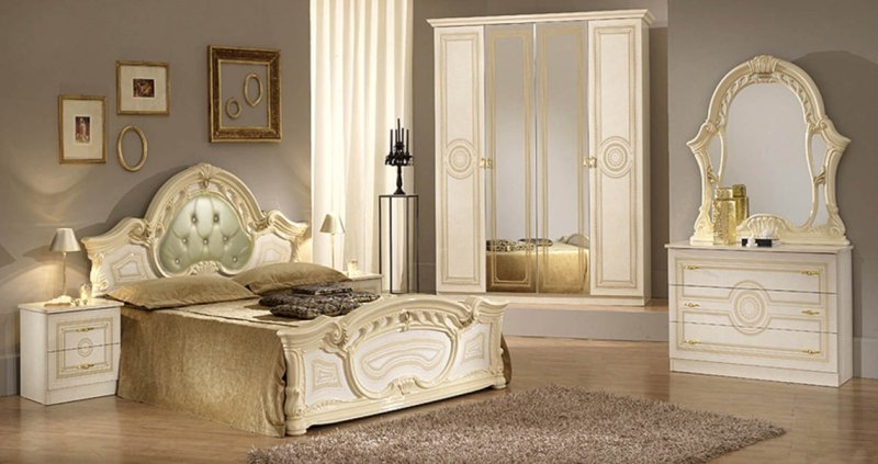 Ben Company Ben Company Sara Beige Bedroom Group with 4 Door Wardrobe