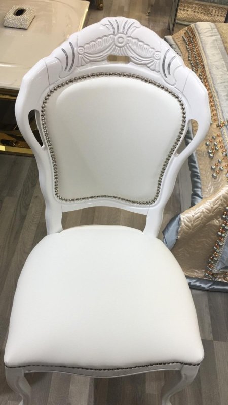 Ben Company Ben Company New Venus White & Silver New Chair