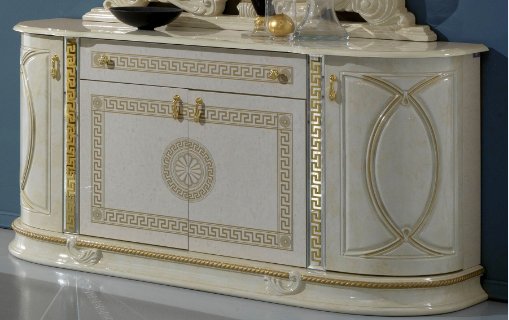 Ben Company Ben Company New Venus Beige & Gold Corner 4 Door Buffet