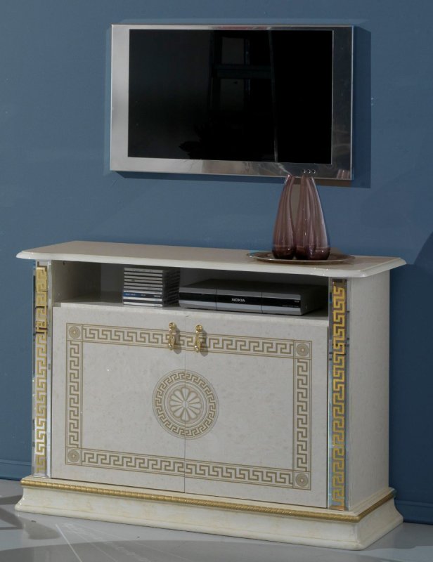 Ben Company Ben Company New Venus Beige & Gold TV Stand