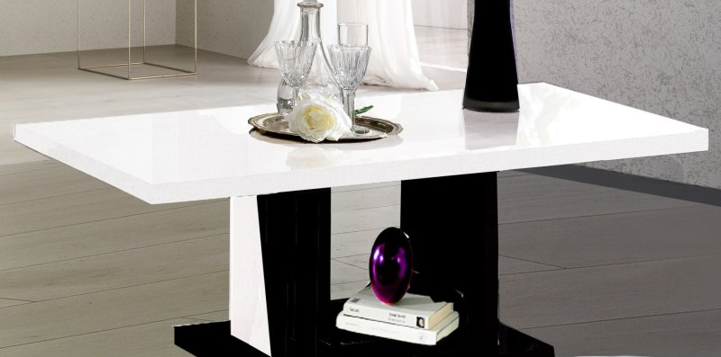 Ben Company Ben Company Elisa White-Black Coffee Table