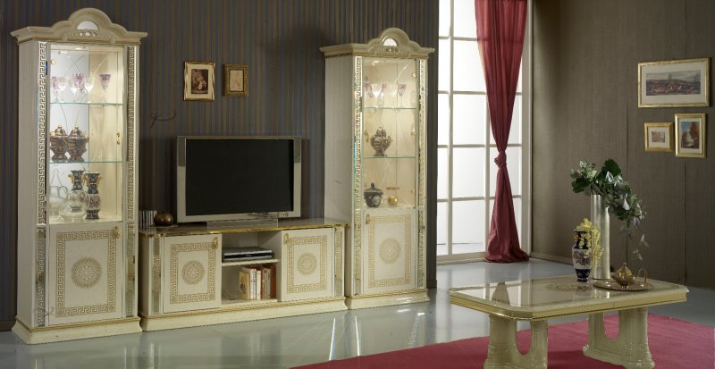 Ben Company Ben Company New Venus Beige & Gold TV Plasma Set