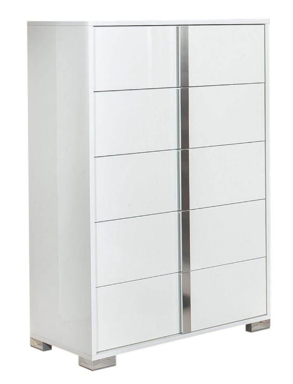 Accadueo H2O H2O Design Bella White Tall Chest