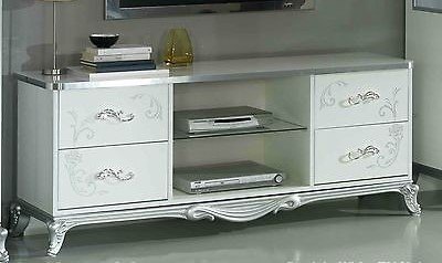 Ben Company Ben Company Daniela White-Silver TV Unit