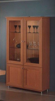 Ben Company Ben Company Simona Beechwood 2 Door Vitrine