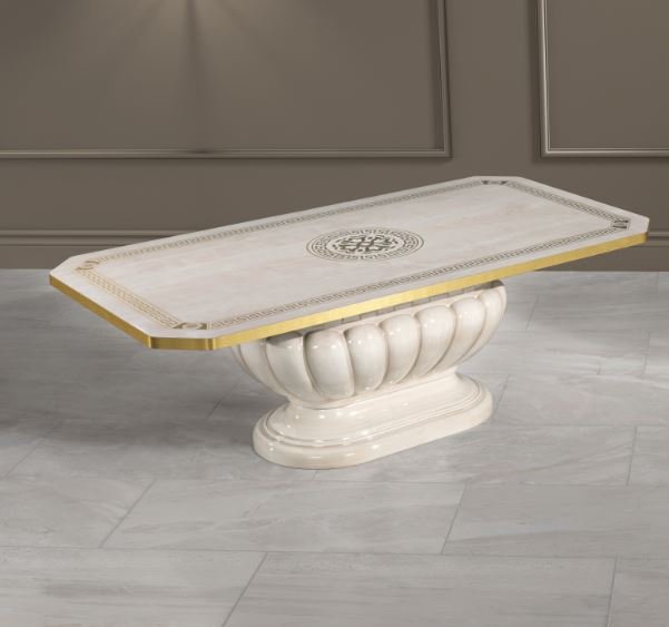 Accadueo H2O H2O Design Aurora Beige and Gold Coffee Table