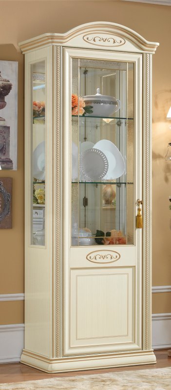 Camel Group Camel Group Siena Ivory 1 Door Vitrine With 1 Light