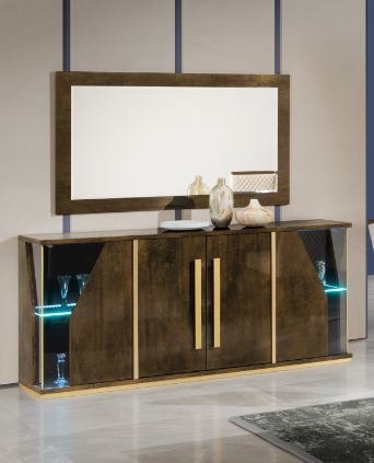 Accadueo H2O H2O Design Desiree Bronze Gold 4 Door Sideboard