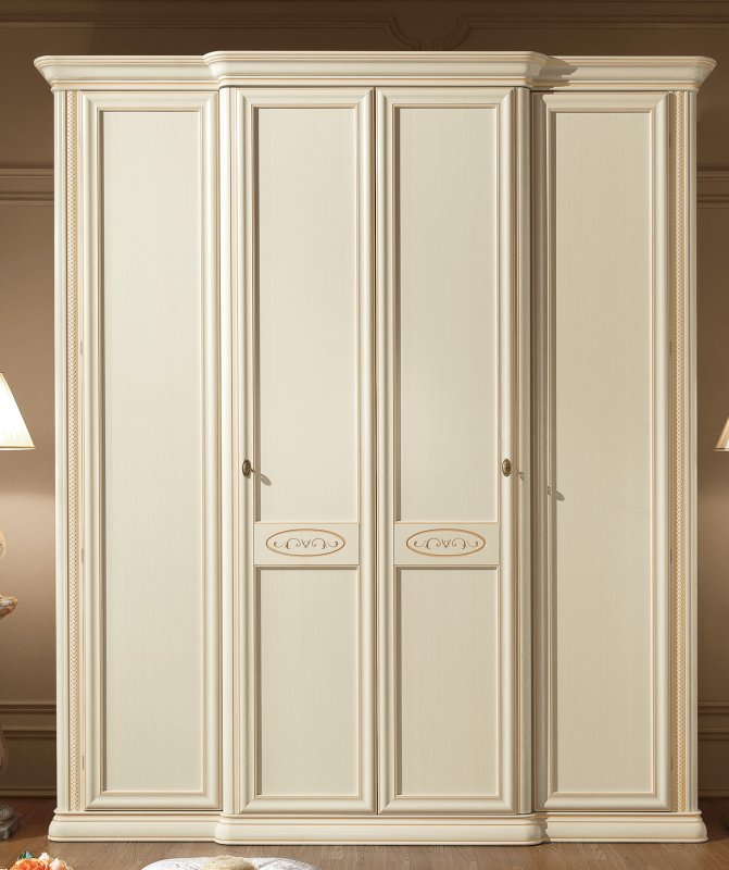 Camel Group Camel Group Siena Ivory 4 Door Wardrobe