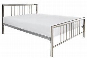 Concorde Shiny Nickel & Chrome Bed Frame