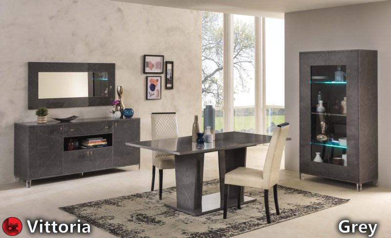 Ben Company Ben Company Vittoria Grey 2 Door Vitrine