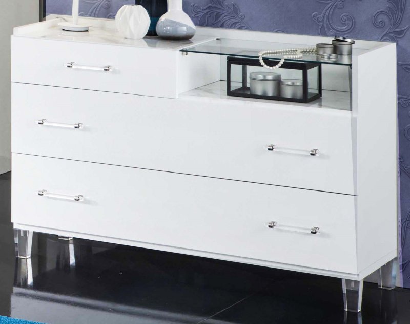 Ben Company Ben Company Cristal White Dresser