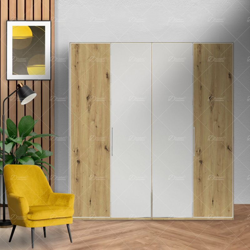 Wiemann German Furniture Wiemann All In hinged-door wardrobe of width 200cm