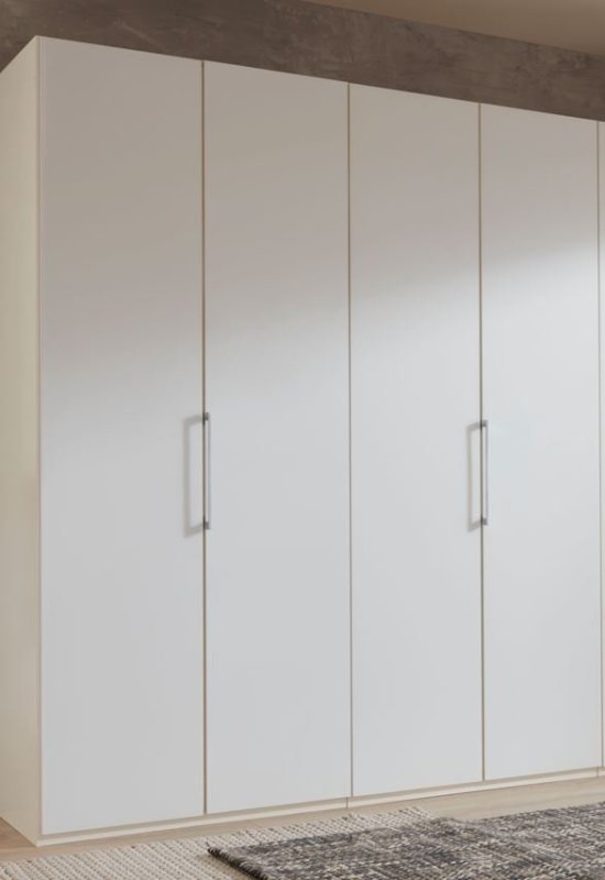 Wiemann Glasgow 4 Doors Hinged-Doors Wardrobe with Wooden Doors in any carcase Color