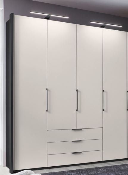 Wiemann  Glasgow 200 cm 4 doors 3 drawers Combi Wardrobes