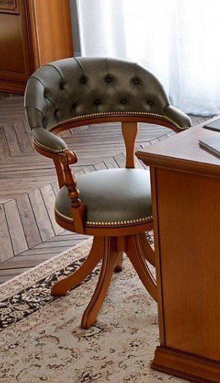 Camel Group Camel Group Torriani Walnut Eco Leather Swivel Chair