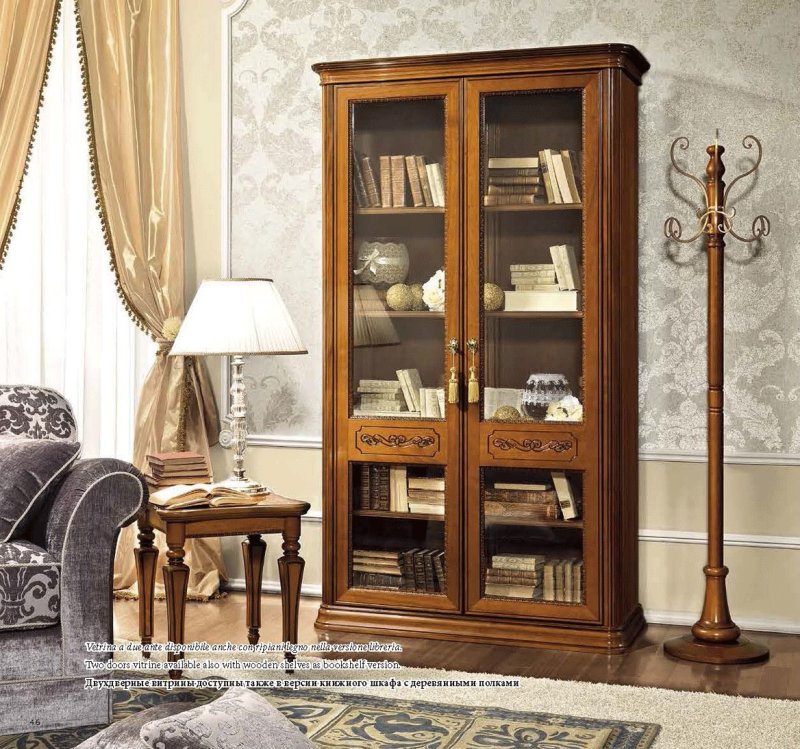 Camel Group Camel Group Torriani Walnut 2 Door Bookcase