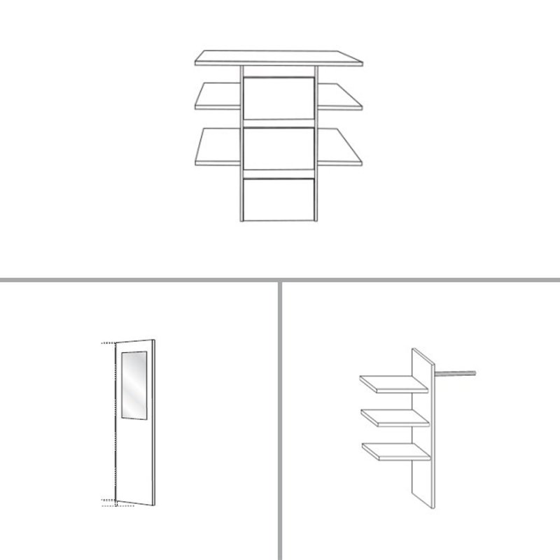 Wiemann German Furniture Interior package Premium for wardrobe width 250cm