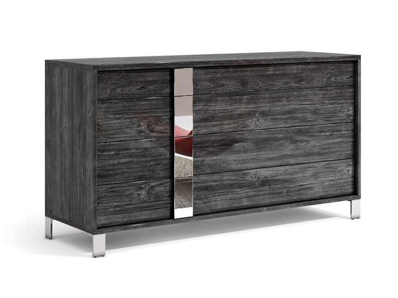 Tuttomobili Italy Tuttomobili Emma Dark Teck 4 Drawers Dresser