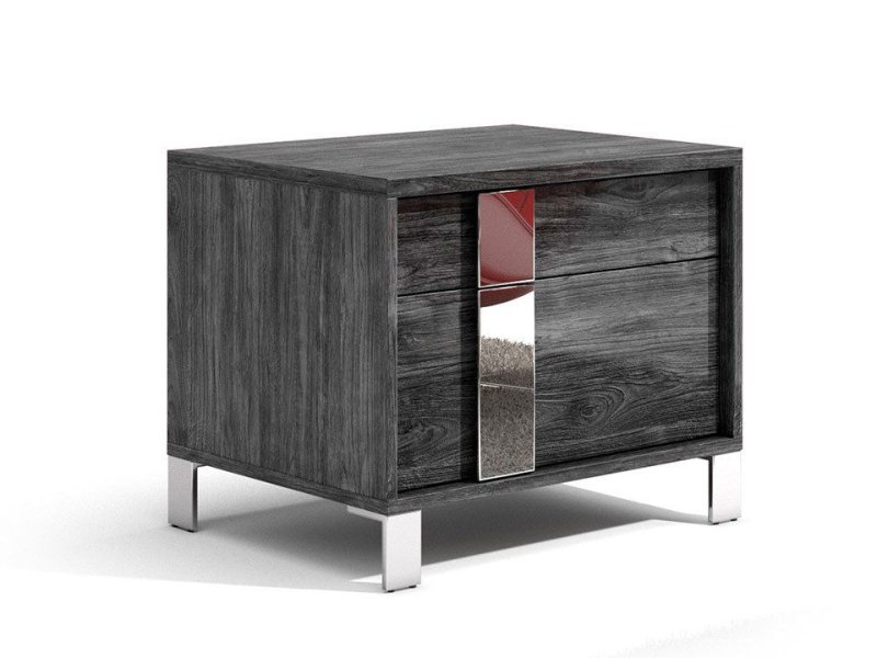 Tuttomobili Italy Tuttomobili Emma Dark Teck 2 Drawers Night Stand