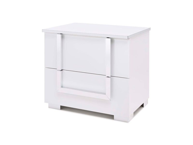 Tuttomobili Italy Tuttomobili Antonella White 2 Drawers Night Stand