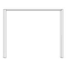 Wiemann German Furniture Passe-partout frames Width per side profile: 3.2 cm without lights for Width 100cm of Height 220cm W 106.4cm x D 12.5cm x H 220cm