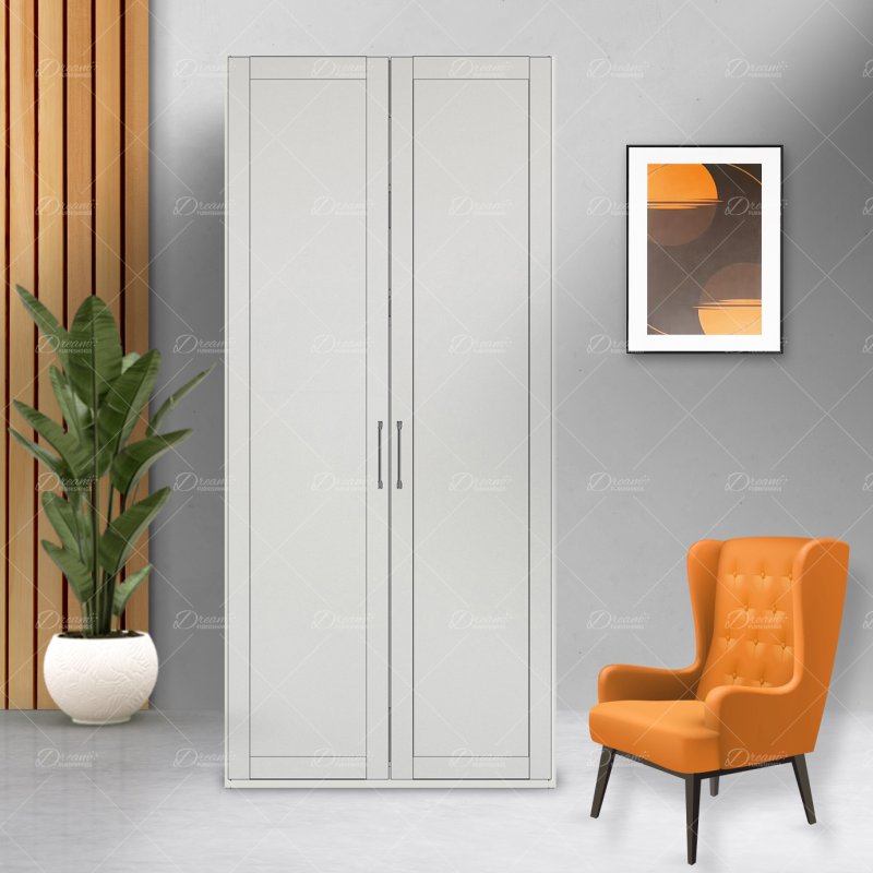 Wiemann German Furniture Wiemann Cambridge of width 100cm wooden or mirrored hinged 2 doors wardrobe with cornice without lights