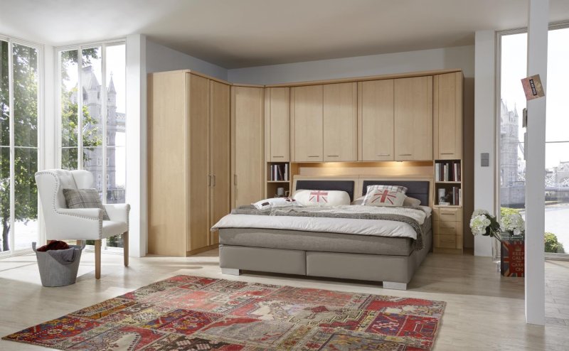 Wiemann German Furniture Wiemann Luxor 3 & 4 Overbed unit combinations Occasional Wardrobes With 50cm