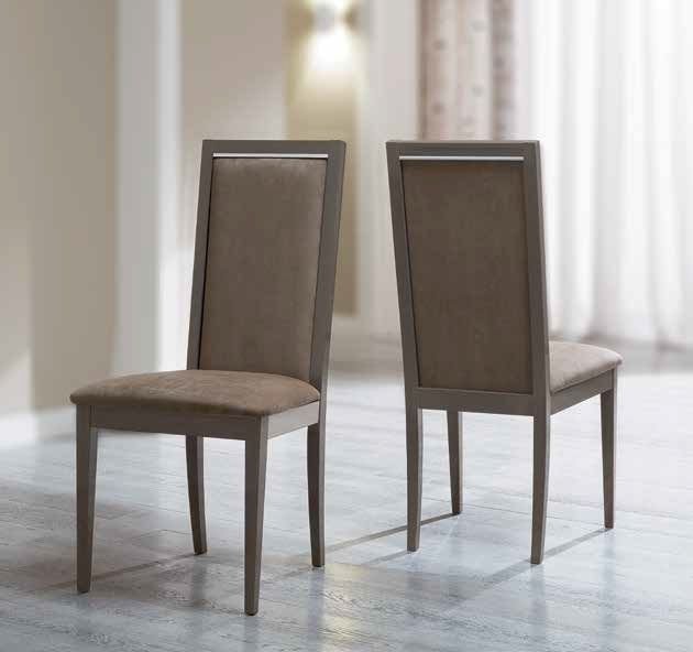 Camel Group Camel Group Elite Silver Birch Finish Roma Liscia Dining Chair