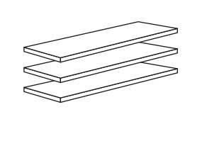 Wiemann German Furniture 3 Shelves for Compartment Width 30.2 cm W30.2cm x H2.2cm x D51.5cm