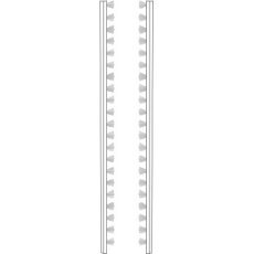 Wiemann German Furniture Lights for side profiles                                                     W 1.5cm x H 221cm x D 1cm
