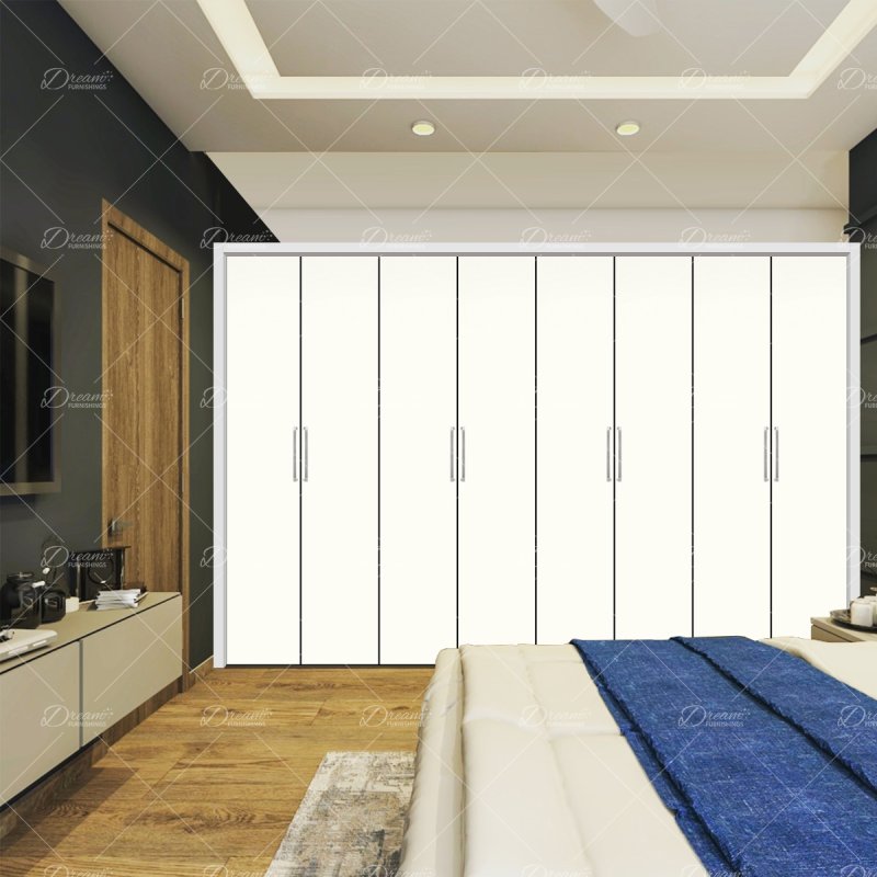 Wiemann German Furniture Wiemann Monaco 1000 hinged door wardrobe of width 300cm 8 doors without cornice