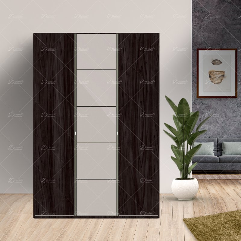 Wiemann German Furniture Wiemann Quito hinged door wardrobe of width 150cm 3 doors without cornice