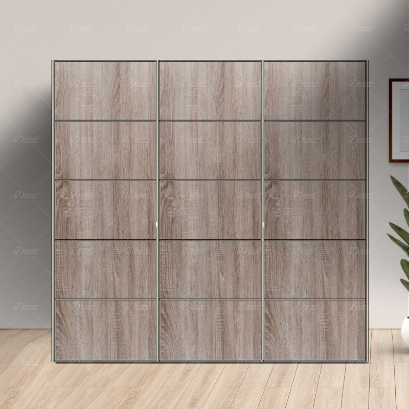 Wiemann German Furniture Wiemann Westside sliding door wardrobe of width 225cm 3 doors without cornice