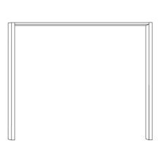 Wiemann German Furniture Passe-partout Frames Without Lights Width Per Side Profile: 3.2 Cm  For Width 400cm Of Height 240cm W 406.4cm X D 12.5cm X H 240cm