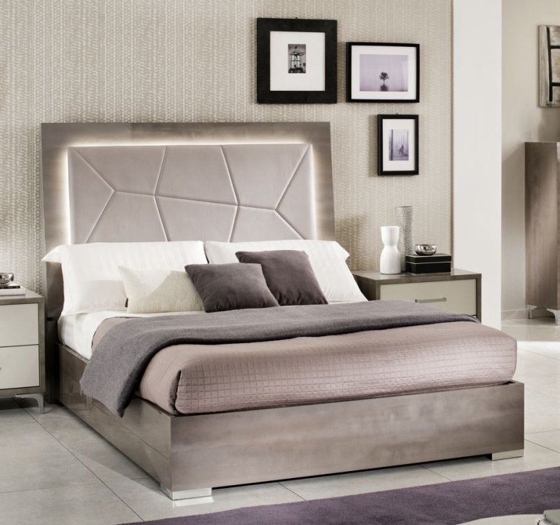 San Martino Italy San Martino Kristel Bed With LED Light