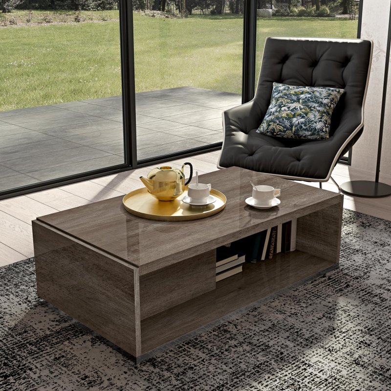 Status SRL Italy Status Medea Vintage Oak Coffee Table