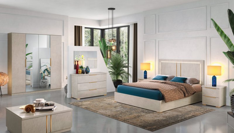 Ben Company Ben Company Luna Cream Bedroom Group