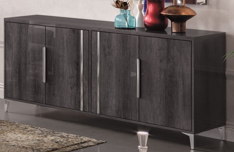 Ben Company Ben Company Luna Grey 4 Door Sideboard