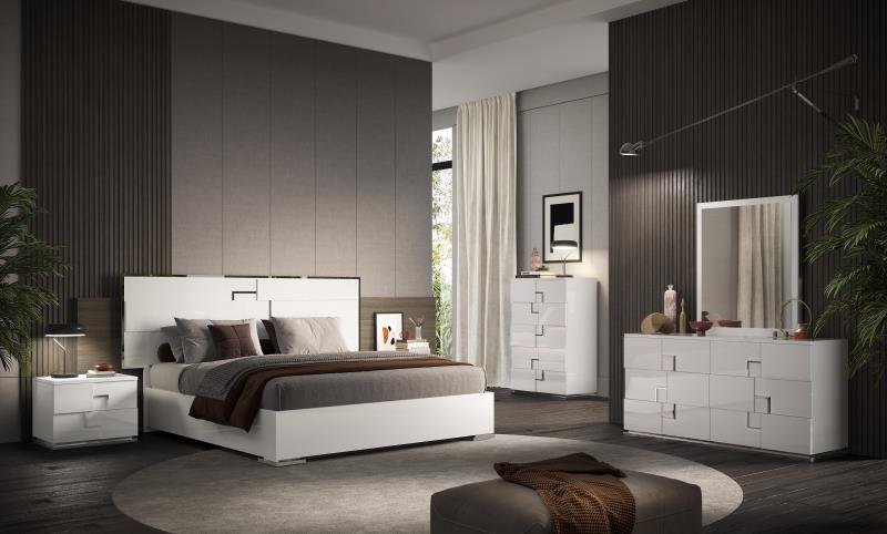 Imab Group Imab Group Infinity White Glossy Bedroom Group