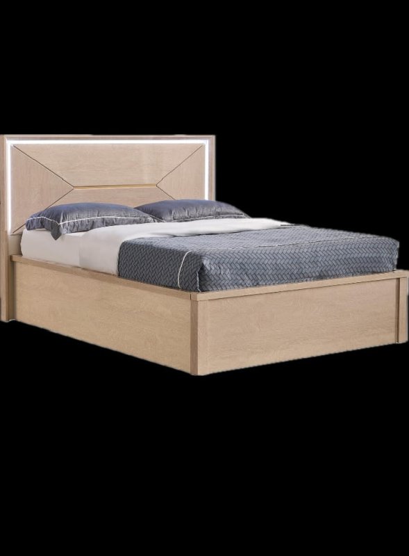 Dream Home Furnishings Dove LED High Gloss Storage Bed