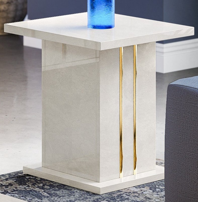 Ben Company Ben Company Luna Cream Lamp Table