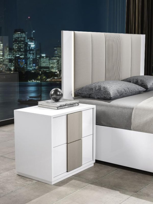 Accadueo H2O H20 Design Dafne Bedside In White