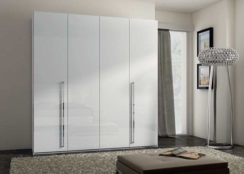 Status SRL Italy Status Volare Modern Italian White High Gloss Wardrobe