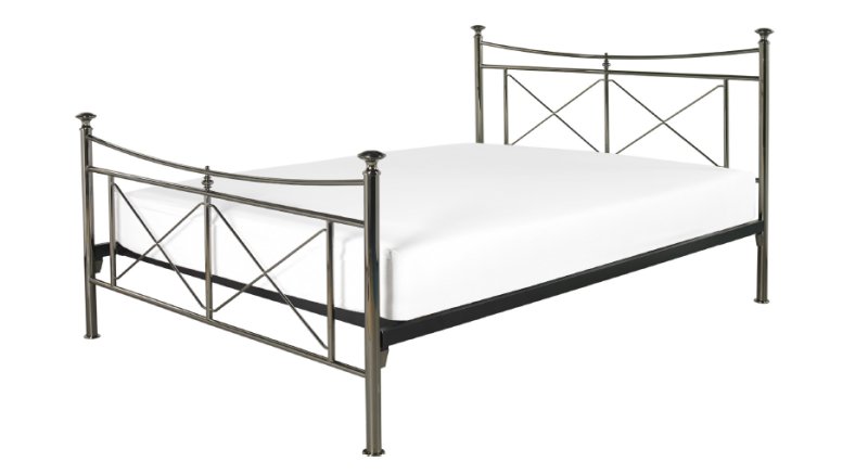 Crowther Windsor Black Nickel Bed Frame