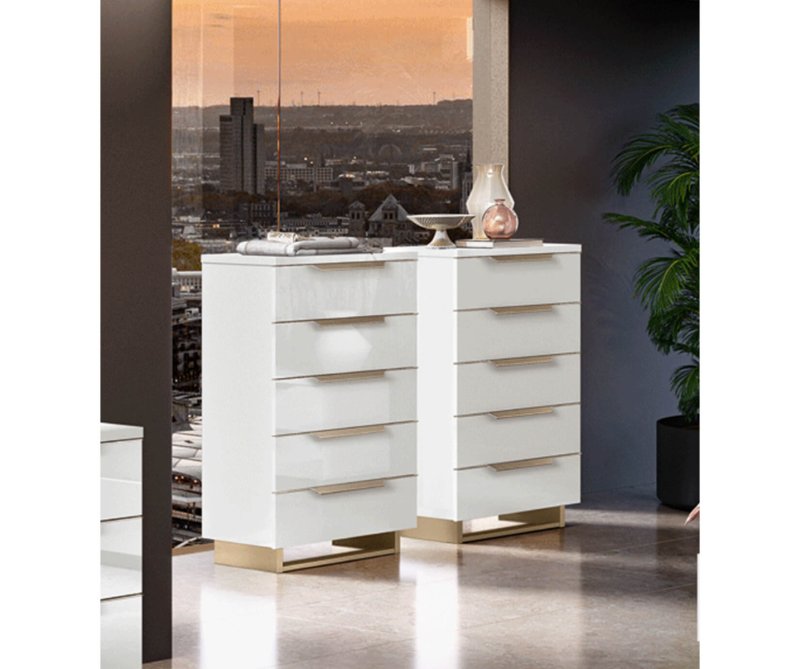 Camel Group Camel Group Smart Bianco 5 Drawer Chest