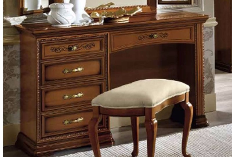 Camel Group Camel Group Torriani Walnut Vanity Dresser