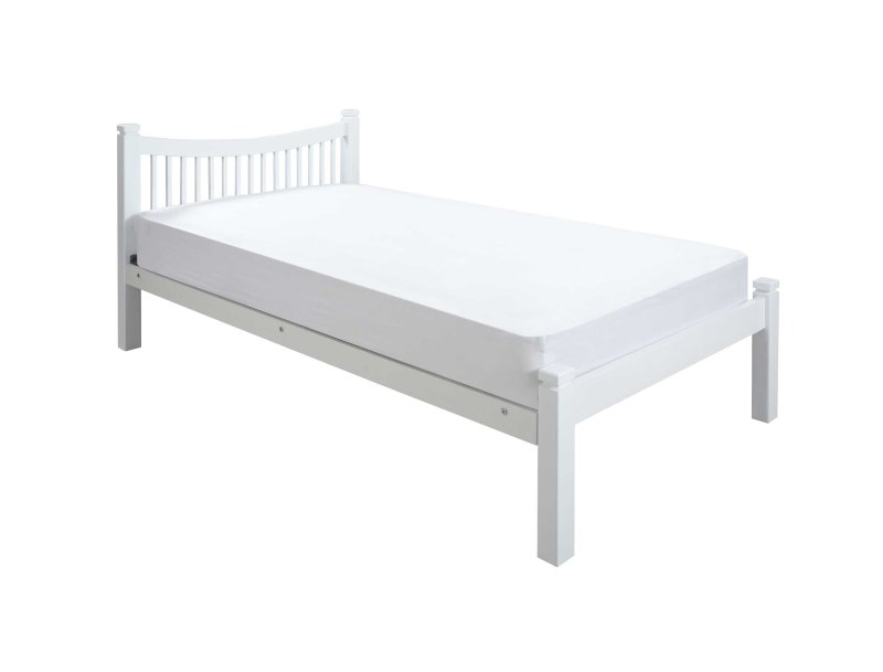 Crowther Jordan White hardwood Bed Frame