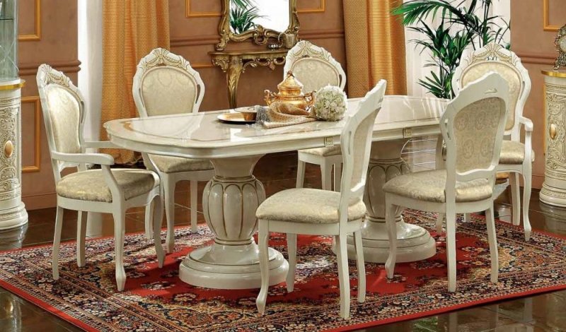 Camel Group Camel Leonardo Day Ivory High Italian Dining Table Extendable