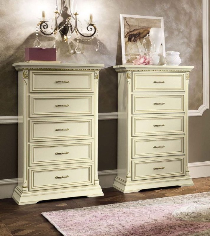 Camel Group Camel Group Treviso White Ash 5 Drawer Chest